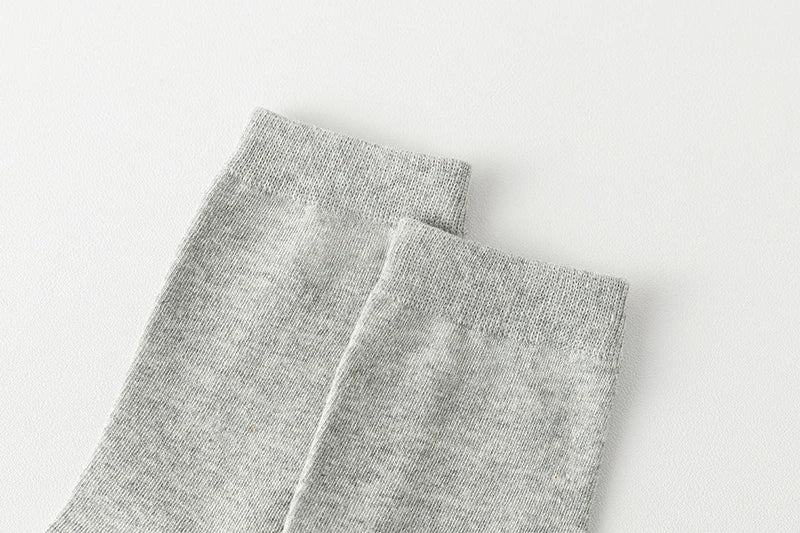 10 Pairs New Men's Cotton Socks Black Business Men Socks Soft Breathable Autumn Spring for Male White US6-10 Shopifynow