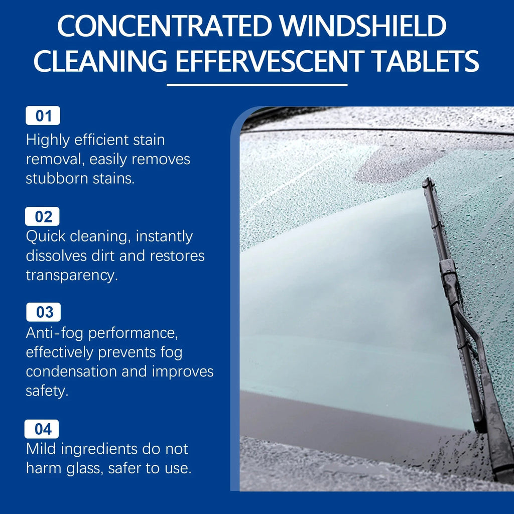 Car Windshield Washer Tablets Effervescent Tablet Concentrated Cleaning Tablets Car Window Cleaner Glass Cleaner Shopifynow