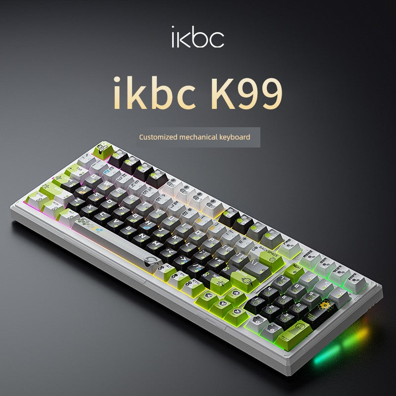 Ikbc Wireless Bluetooth Mechanical Keyboard Customized K99/K87 Three-Mode RGB Boys Only for E-Sports Game Keyboard Shopifynow