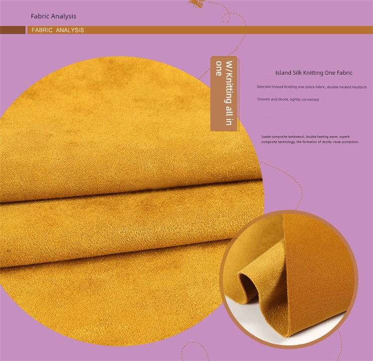 Ginger Air Layer Suede Fabric Pure Color Trench Coat Dress Suede Fabric Sofa Cover Special Fabric Shopifynow