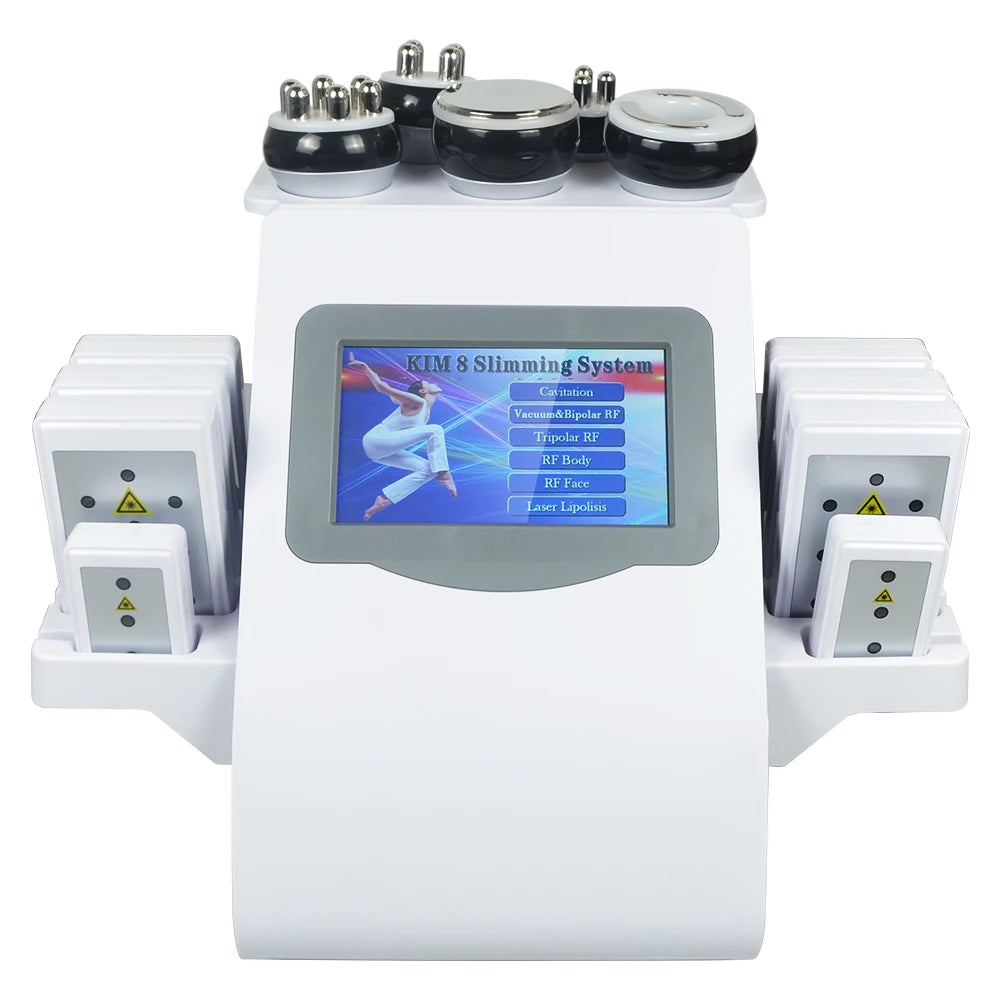 6 In 1 40K Ultrasonic Cavitation Machine Weight Loss Skin Lift Tightening Vacuum Lipo KIM8 Body Slimming Machine Body Shaping - Shopifynow