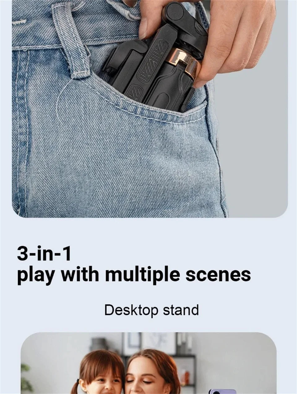 2025 new Selfie Stick Tripod with Wireless Bluetooth Remote, Portables Foldable Stand for iPhone Smartphone Vlog Shooting Record - Shopifynow