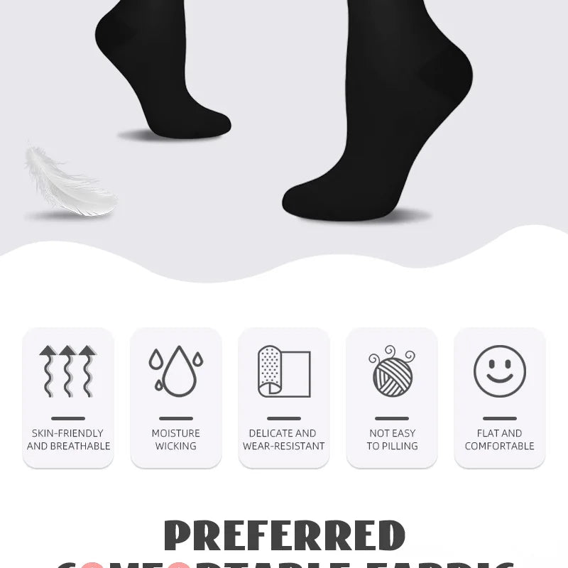 4 pairs compression socks for men and women for running, cycling, yoga, and travel mid-calf socks Shopifynow