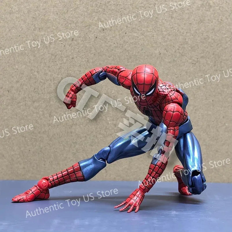 Original Ct Toys Spiderman Mafex 075 The Amazing Spider-Man Comic Ver Anime Action Figure Model Gifts Toys Shopifynow