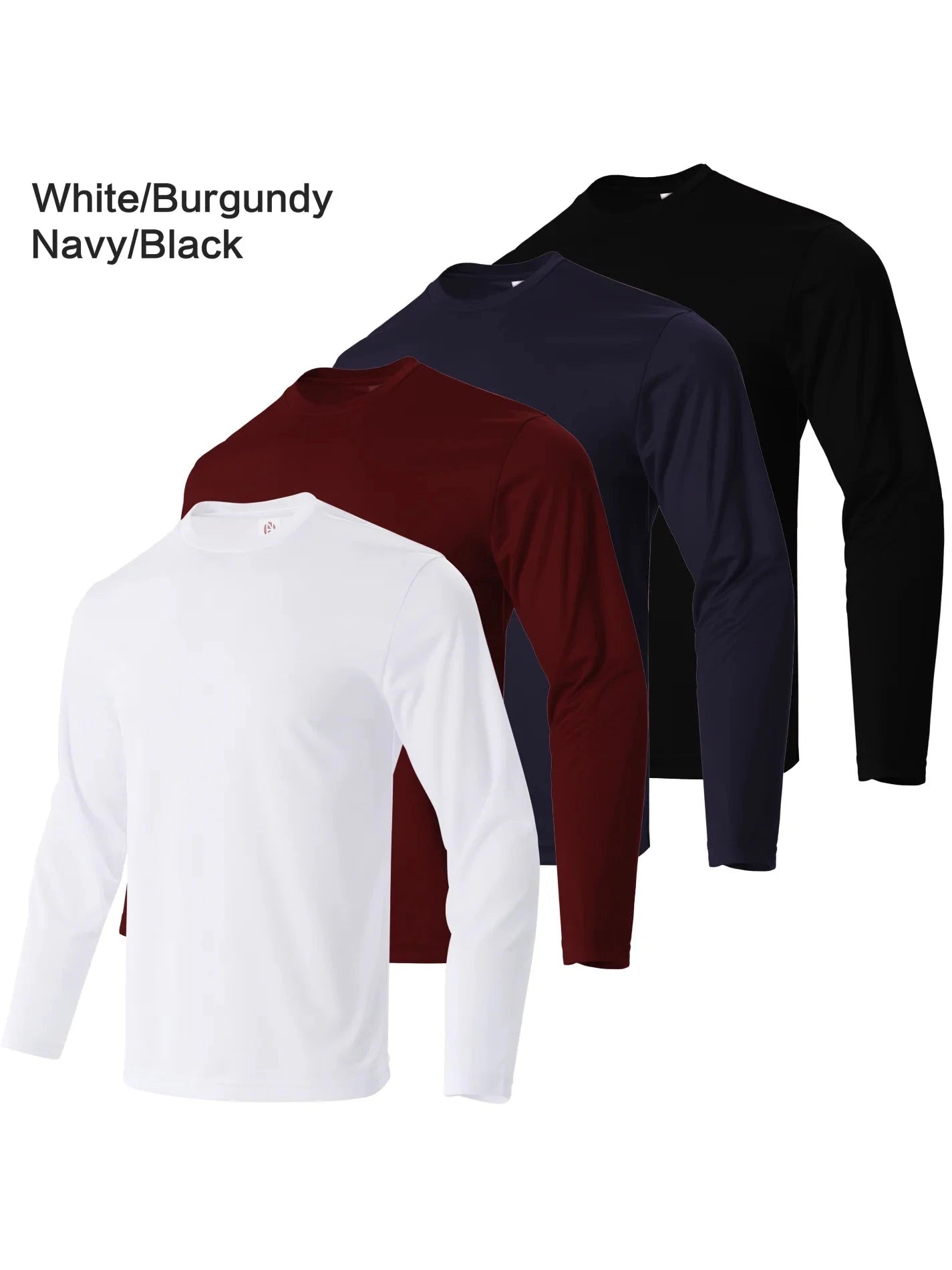 4-piece men's quick drying sports and fitness T-shirt long sleeved sports and running T-shirt Shopifynow