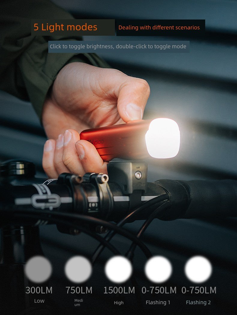 Majixuan Bicycle Headlight Mountain Highway Vehicle Night Riding Waterproof Strong Light Lighting Lifting Hanging Flashlight Rn1500 Shopifynow