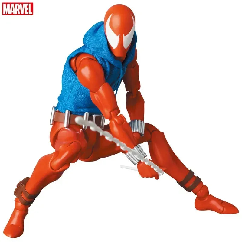 IN STOCK  Scarlet Spider Action Figure Mafex 186 Ben Reily Figures Comic Ver SpiderMan Anime Collection Ko Figure Model Toy Gift Shopifynow