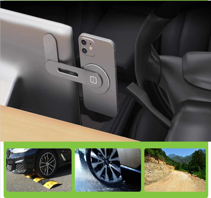 Invisible Foldaway Car Phone Mount Holder 15W Magnetic Magsafe Macsafe Wireless Charger for Tesla Model 3 Y X S BYD Atto 3