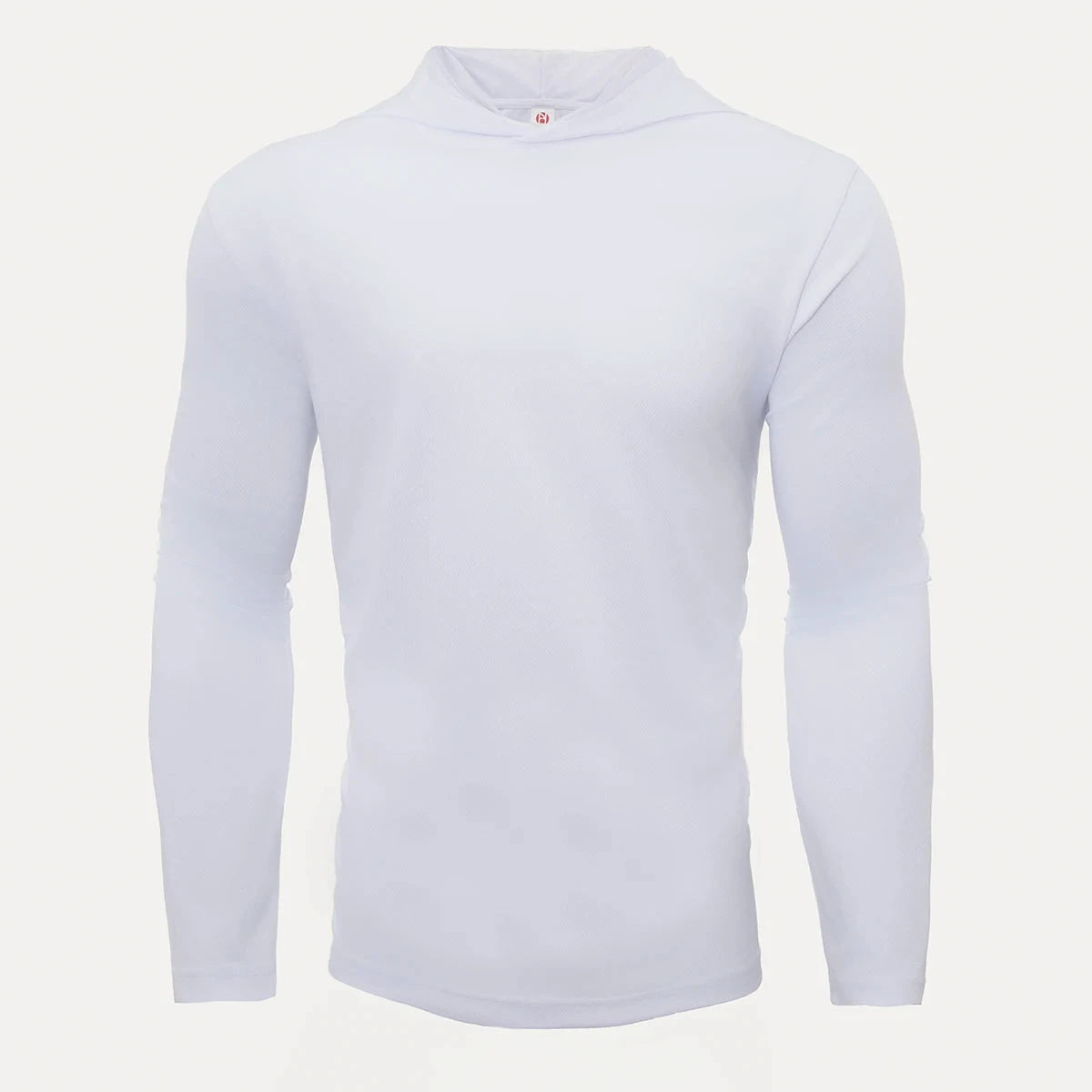 Men's five piece sports long sleeved T-shirt, hooded solid color breathable sports shirt, suitable for running and fitness Shopifynow
