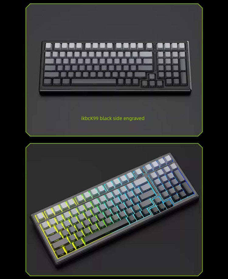 Ikbc Wireless Bluetooth Mechanical Keyboard Customized K99/K87 Three-Mode RGB Boys Only for E-Sports Game Keyboard Shopifynow