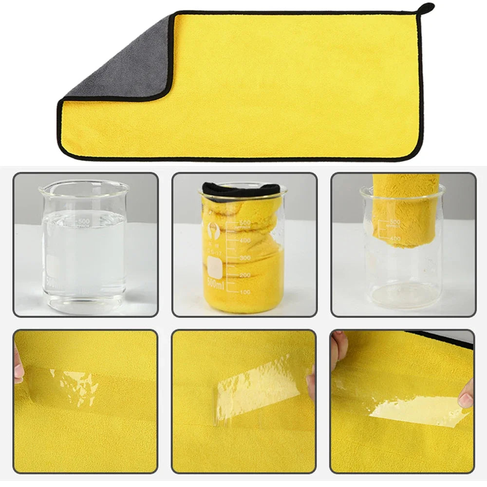 60x160cm High-end Microfiber Towel Car Wash Towel Detailing Cleaning Cloth Car Wash Drying Towel Car Absorbent Cleaning Products Shopifynow