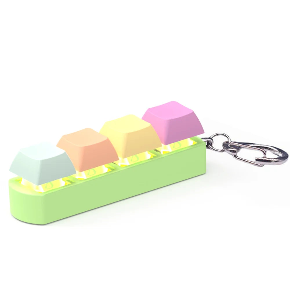 4 Keys Keyboard Keycaps Fidget Toy DIY Finger Keycaps Party Stress Relief Keyboard Caps Finger Button Fidget Decompression Toys - Shopifynow