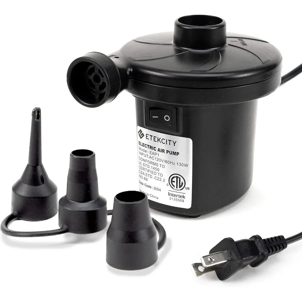 Etekcity Air Pump for Inflatables, Portable Electric Air Mattress Pump, Quick-Fill Perfect Inflator/Deflator for Couch, Blow Shopifynow