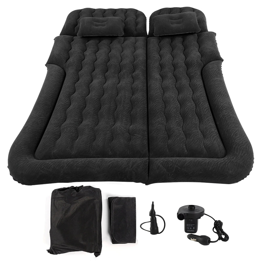 Auto Accessories Car Inflatable Bed PVC Flocking Soft Sleeping Rest Cushion Car Travel Bed for Traveling Car Family Outdoor Shopifynow