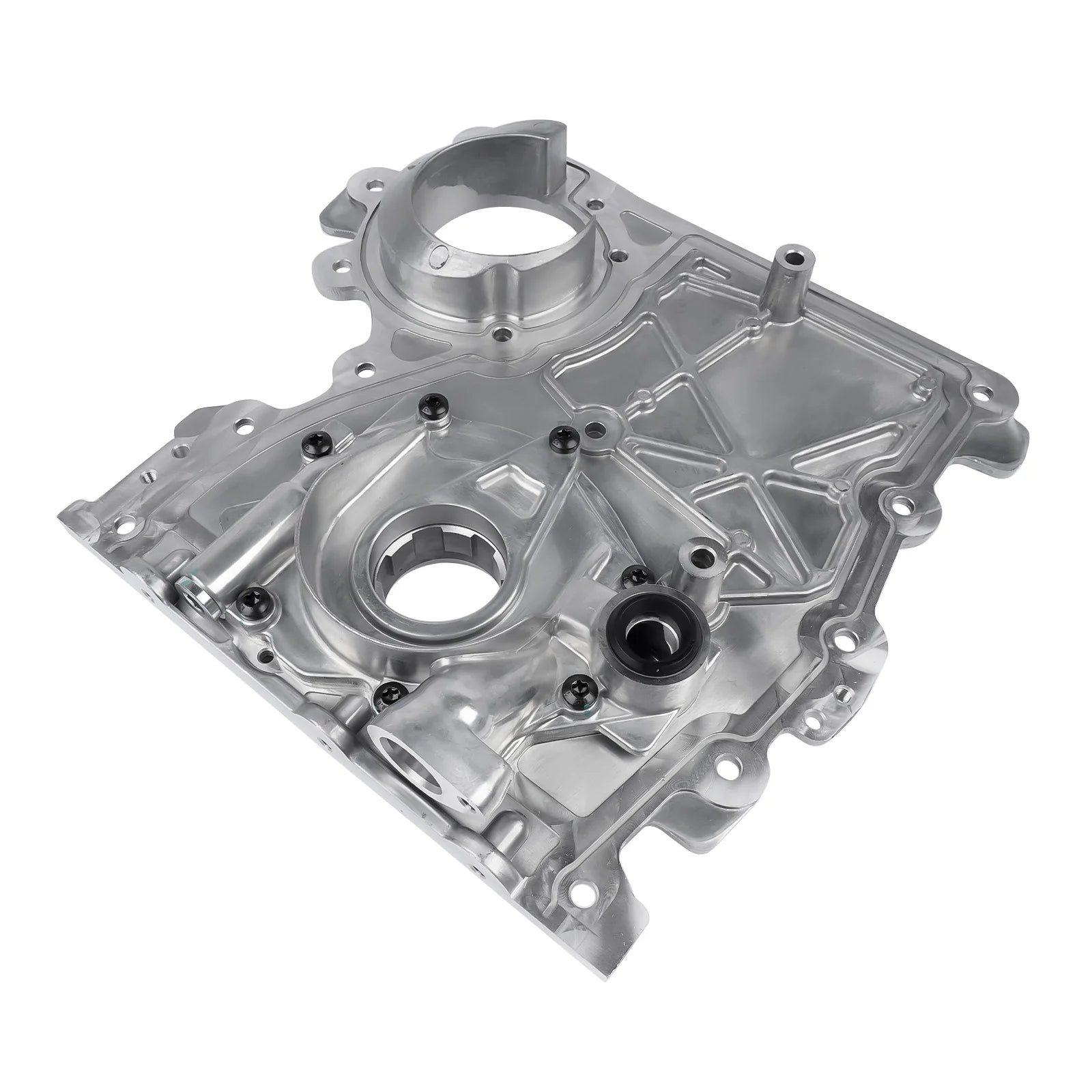 AP02 Engine Timing Chain Cover w/ Oil Pump Front for Chevy Colorado GMC Canyon Envoy 2004-2012, 12628565 12601932 Shopifynow