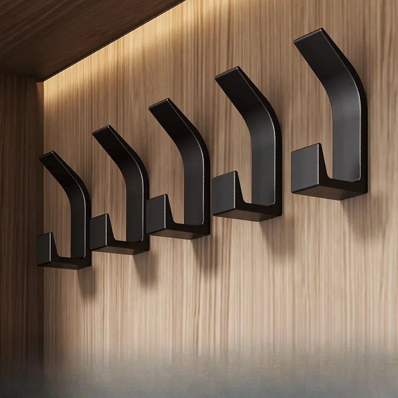 5pcs Adhesive Hooks For Walls - No-Drill, Multi-Use For  Kitchen, Bathroom - Durable Abs Resin, Ideal For Clothes & Hats Shopifynow