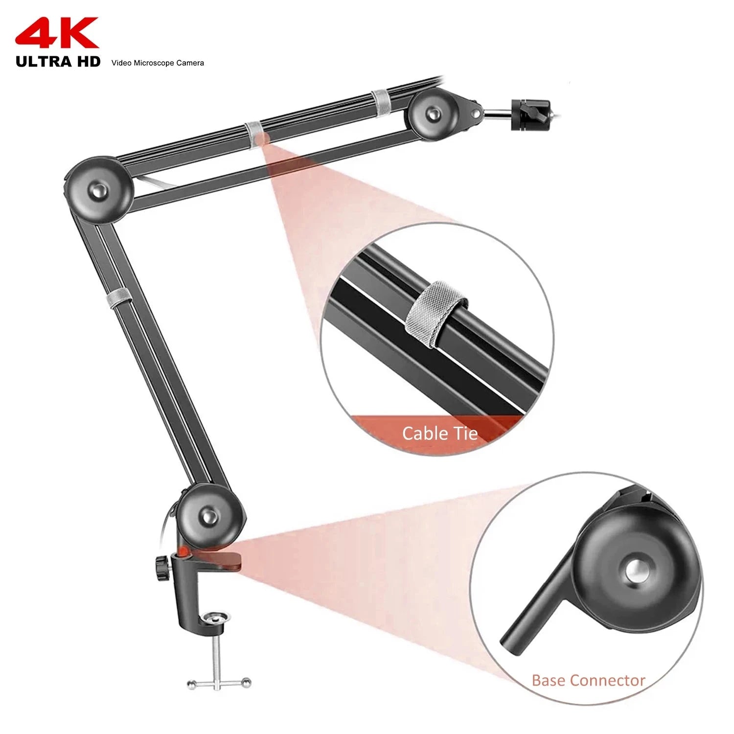4K Microscope 48MP Digital Microscope For Electronics USB Industrial Cameras HDMI 1-150X Zoom C-Mount Lens Phone Pcb Soldering Shopifynow