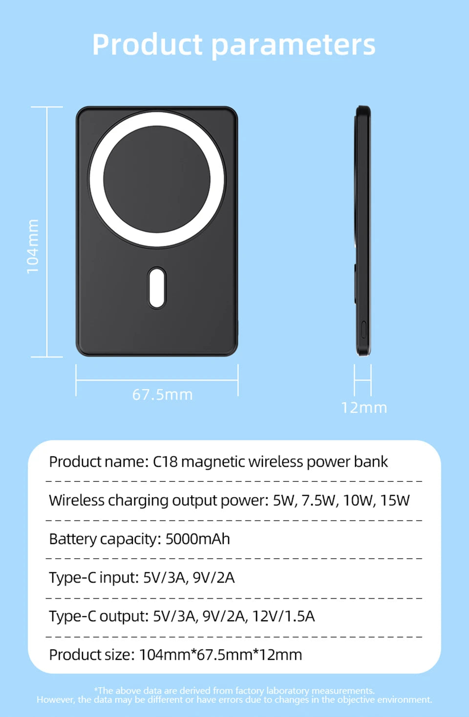 Magnetic Wireless Power Bank for Magsafe For iPhone 16 15 14 13 12 Pro Max 15W 5000mAh Portable Fast Charging External Battery Shopifynow