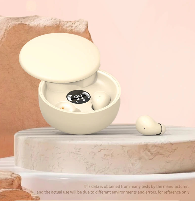 SK26 Bluetooth 5.4 Wireless Earphones Small Earbuds Sleeping Sport Invisible Headphones Bass Sound Quality Headset Sliding Cover Shopifynow