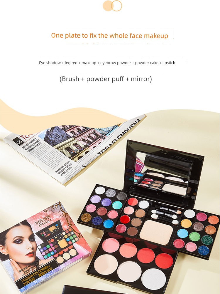 39 Colors Cosmetic Powder Box Makeup Set Complete Set Non-Toxic Stage Performance Eye Shadow Plate Kids 61 Blush Shopifynow