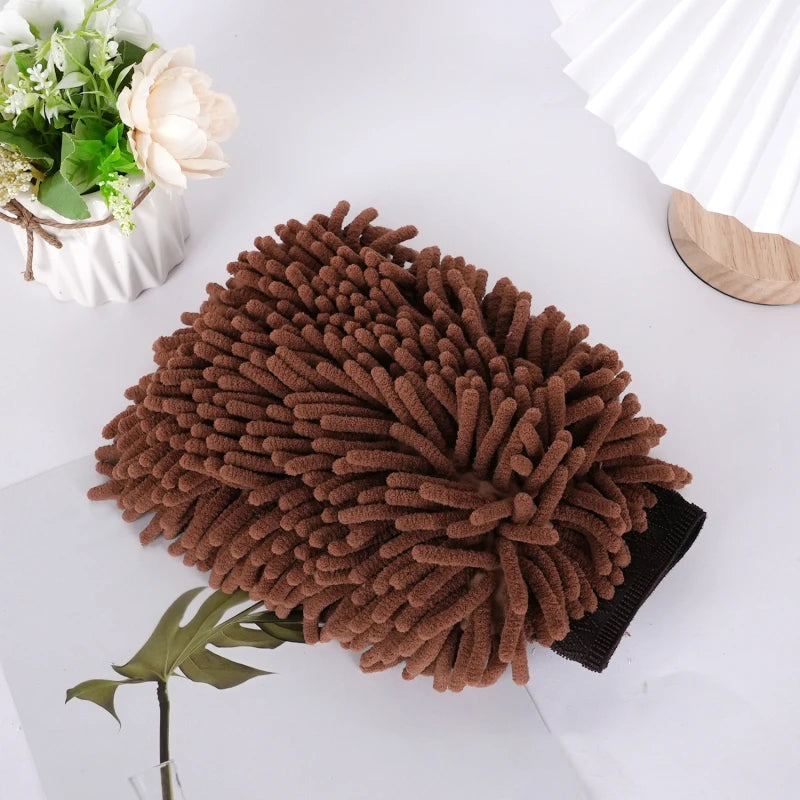 Car Wash Gloves Chenille Glove Plush Rags Thickened double-sided Car Supplies Cleaning Tools Auto Acessories Car Detailing - Shopifynow