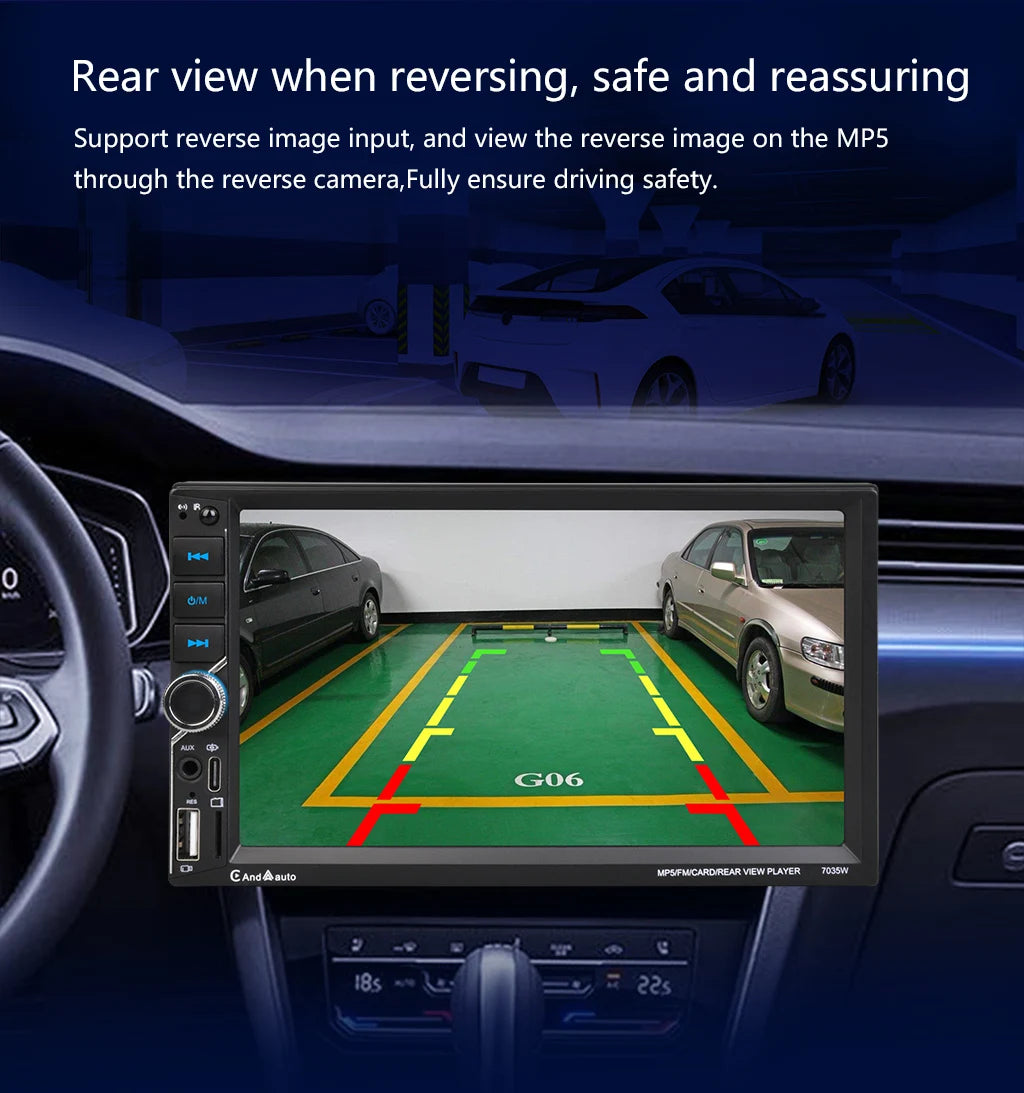 ESSGOO 7 Inch Car Radio 2 Din Carplay Android Auto Universal Car Multimedia Player Autoradio DSP HD Touch Screen FM Bluetooth - Shopifynow