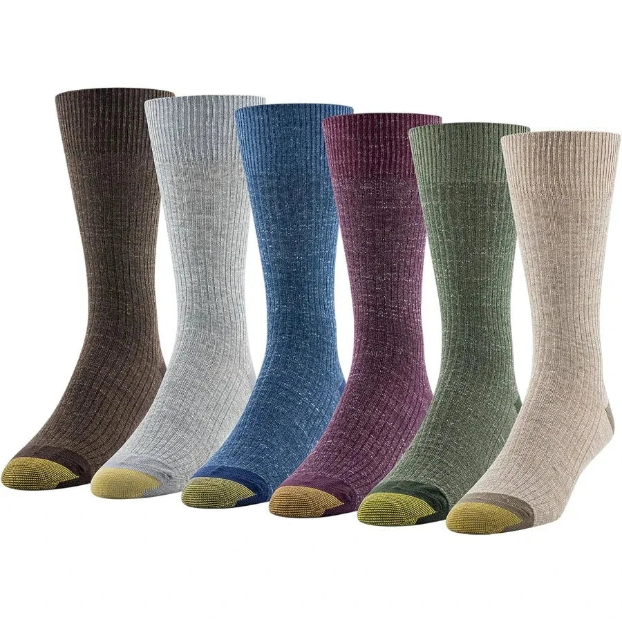 GOLDTOE mens Stanton Crew Socks Multipairs for Everyday Comfort and Style Ideal for Casual Wear Work and Travel Soft Breathable Shopifynow