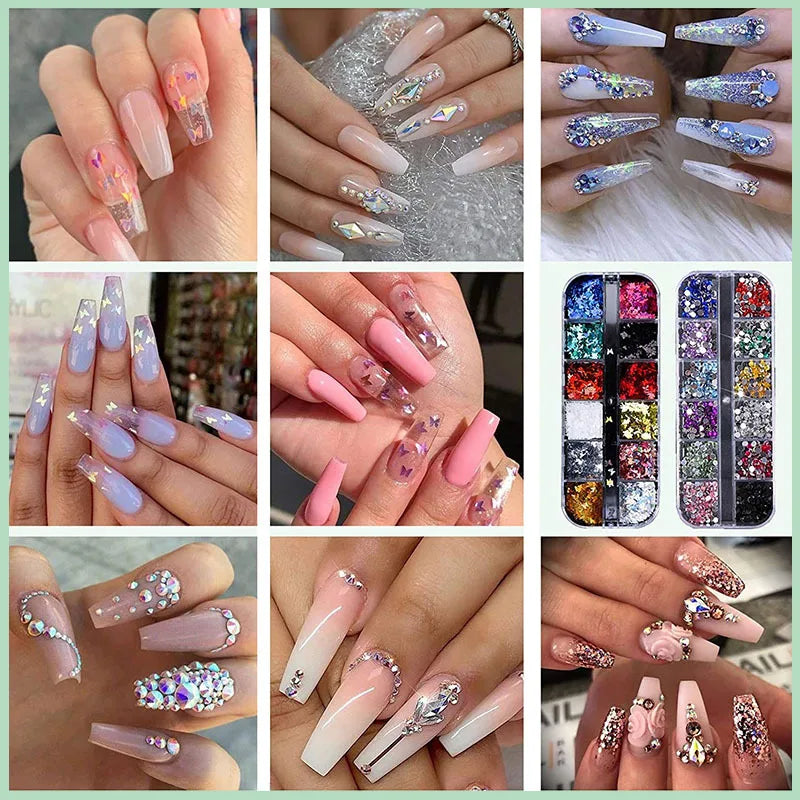 Acrylic Nail Kit Acrylic Powder With Acrylic Liquid For Gel Nails With UV Lamp For Gel Nails Set DIY Gifts For Women Shopifynow