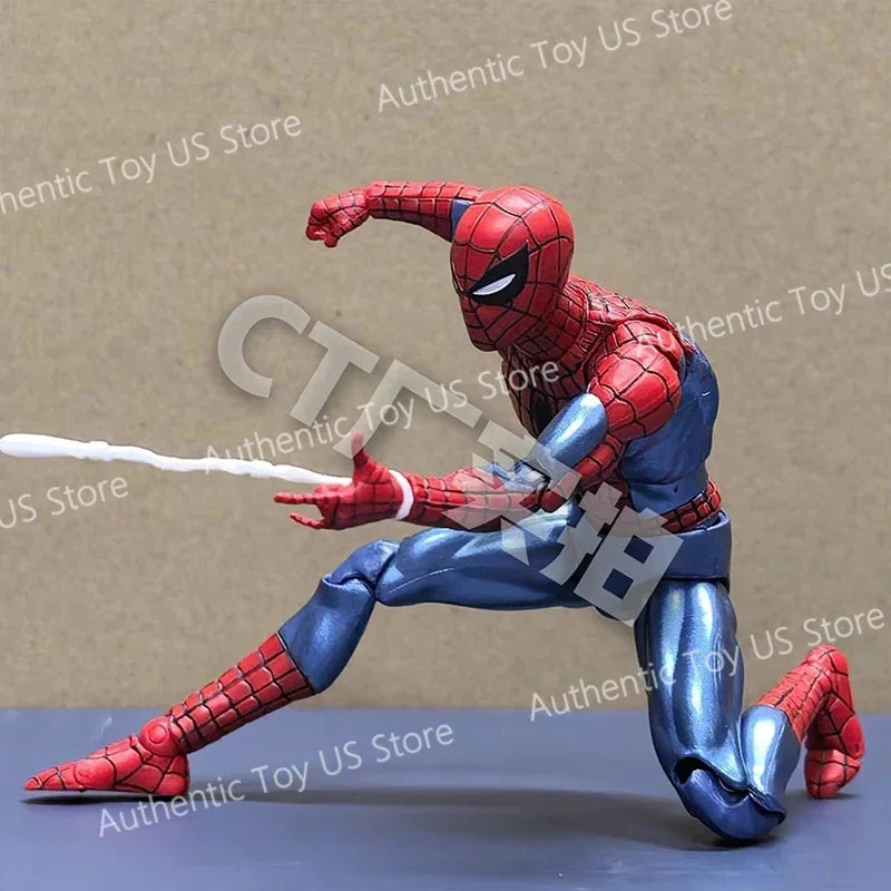 Original Ct Toys Spiderman Mafex 075 The Amazing Spider-Man Comic Ver Anime Action Figure Model Gifts Toys Shopifynow