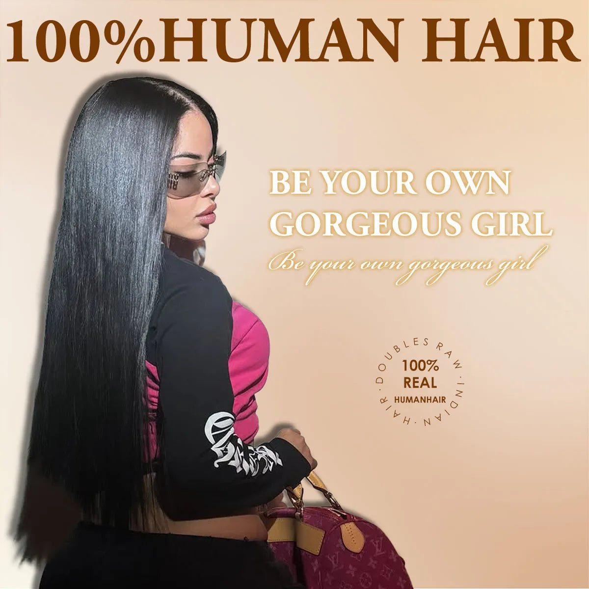 40 50 Inch Straight Human Hair Wig 13x6 HD Lace Frontal 100% Human Hair Wigs 250 Density Remy Pre Plucked Lace Front Closure Wig Shopifynow