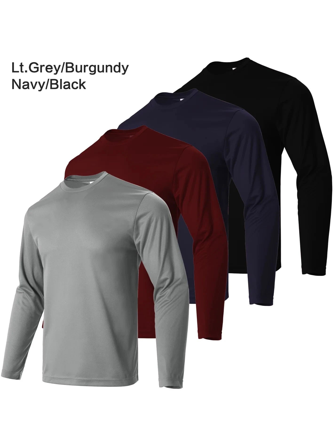 4-piece men's quick drying sports and fitness T-shirt long sleeved sports and running T-shirt Shopifynow
