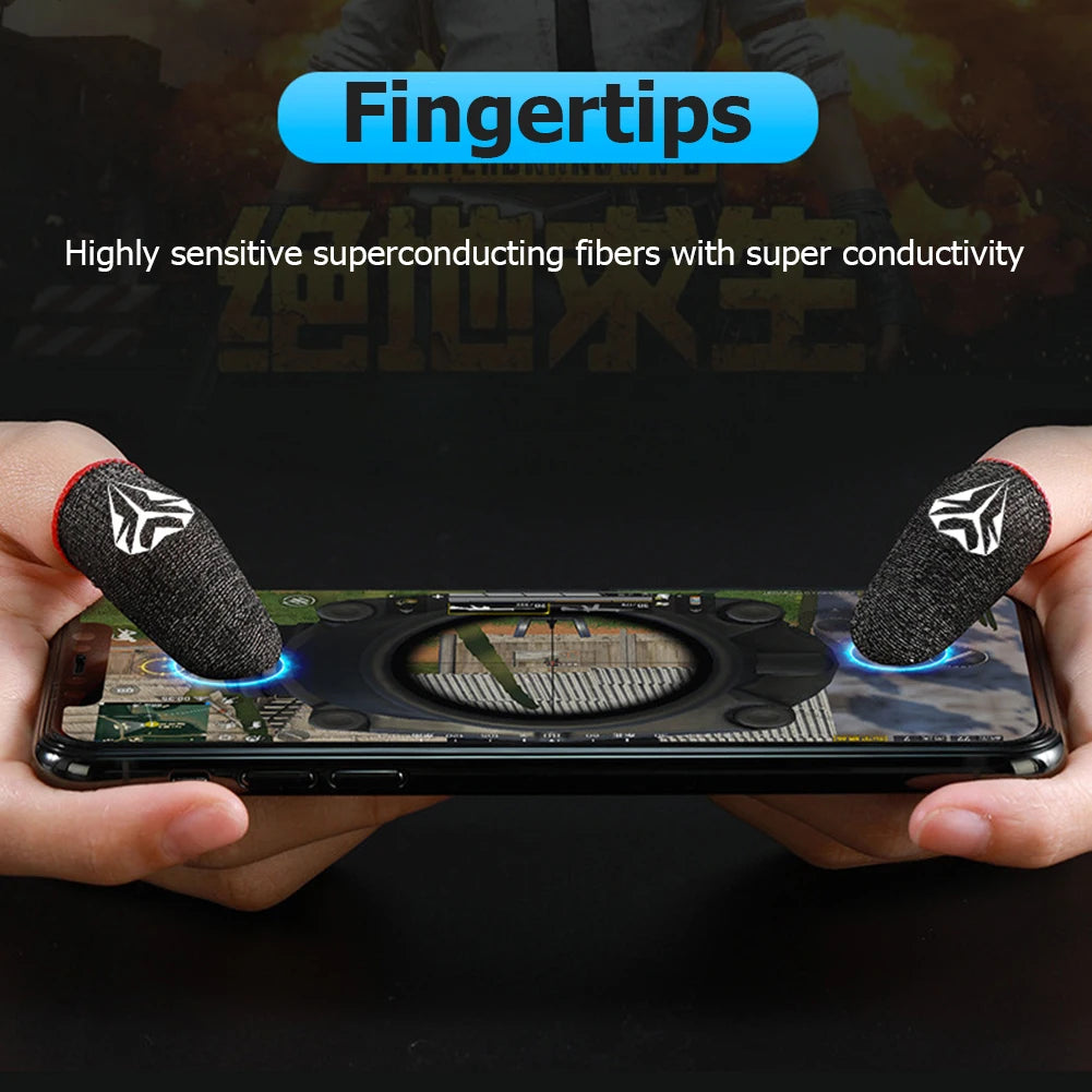 5/10Pairs Gaming Finger Sleeve Anti-slip Fingertip Cover Breathable Sweatproof Fingertips Thumb Gloves For PUBG Mobile Game Shopifynow