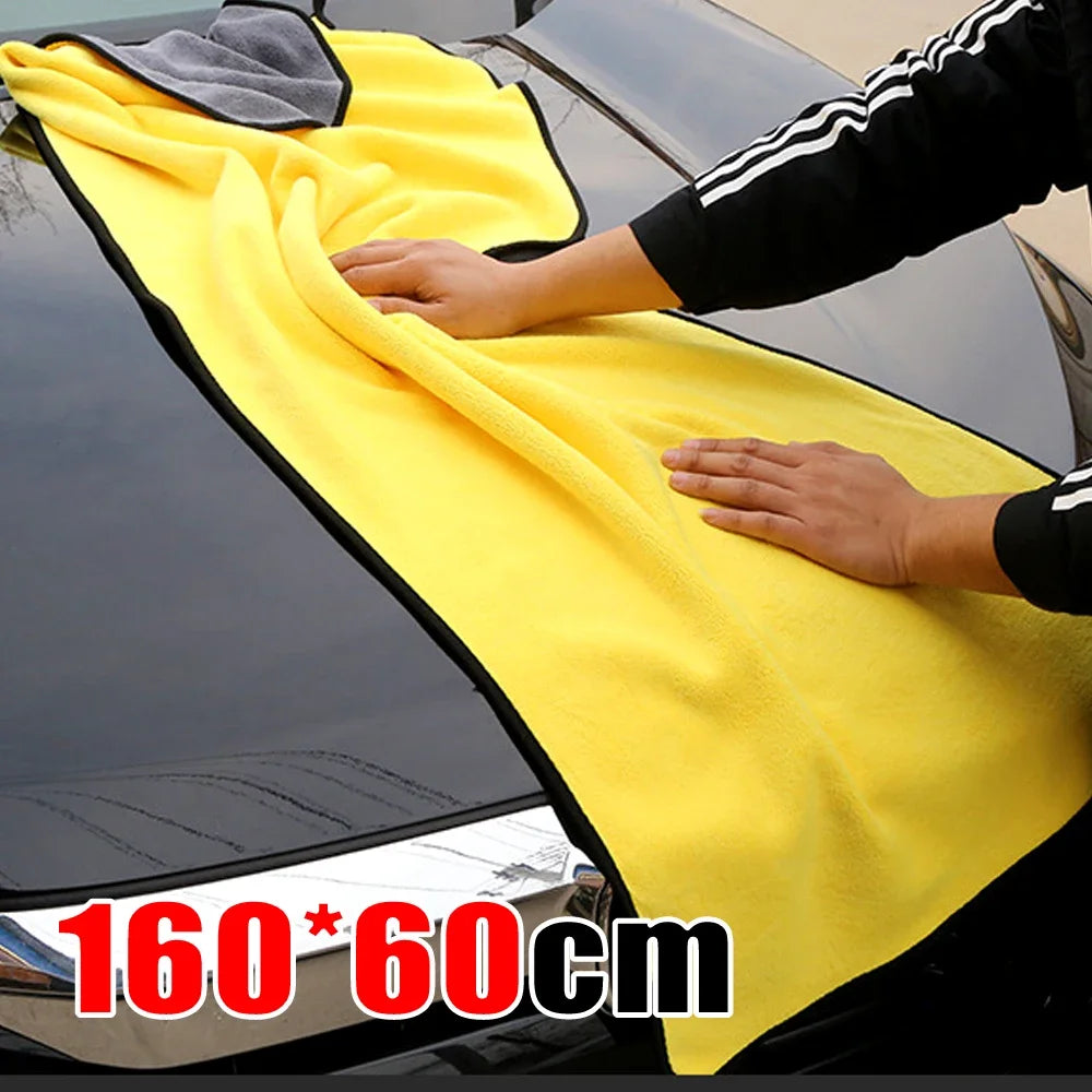 60x160cm High-end Microfiber Towel Car Wash Towel Detailing Cleaning Cloth Car Wash Drying Towel Car Absorbent Cleaning Products Shopifynow