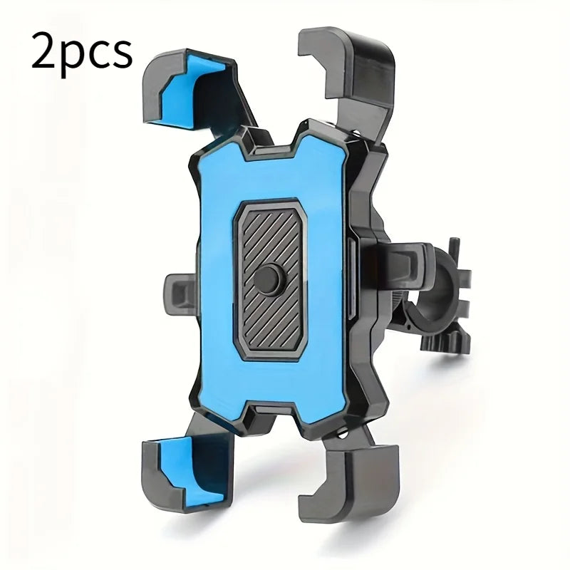 2PCS 360° Rotatable & Adjustable Bike/Motorcycle Phone Mount - Shockproof, Anti-Slip Holder For phone, - Durable Abs Material Shopifynow