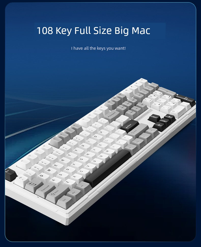 Ikbc Mechanical Keyboard K108 Wireless Bluetooth Office Girl Keyboard Three-Mode RGB E-Sports Games Keyboard Boys Shopifynow