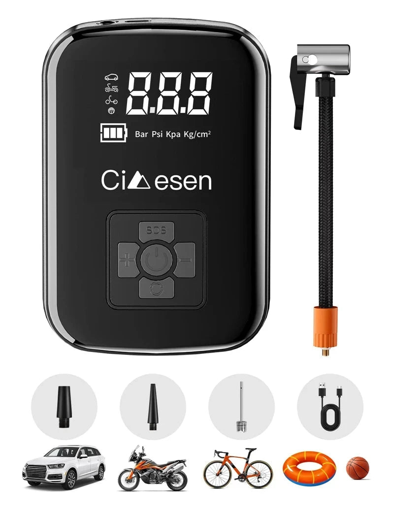 1pc Car Wireless Air Pump 150PSI Portable Electric Tire Inflation For Car Bicycle Motorcycle Air Compressor Inflator US Shipping Shopifynow