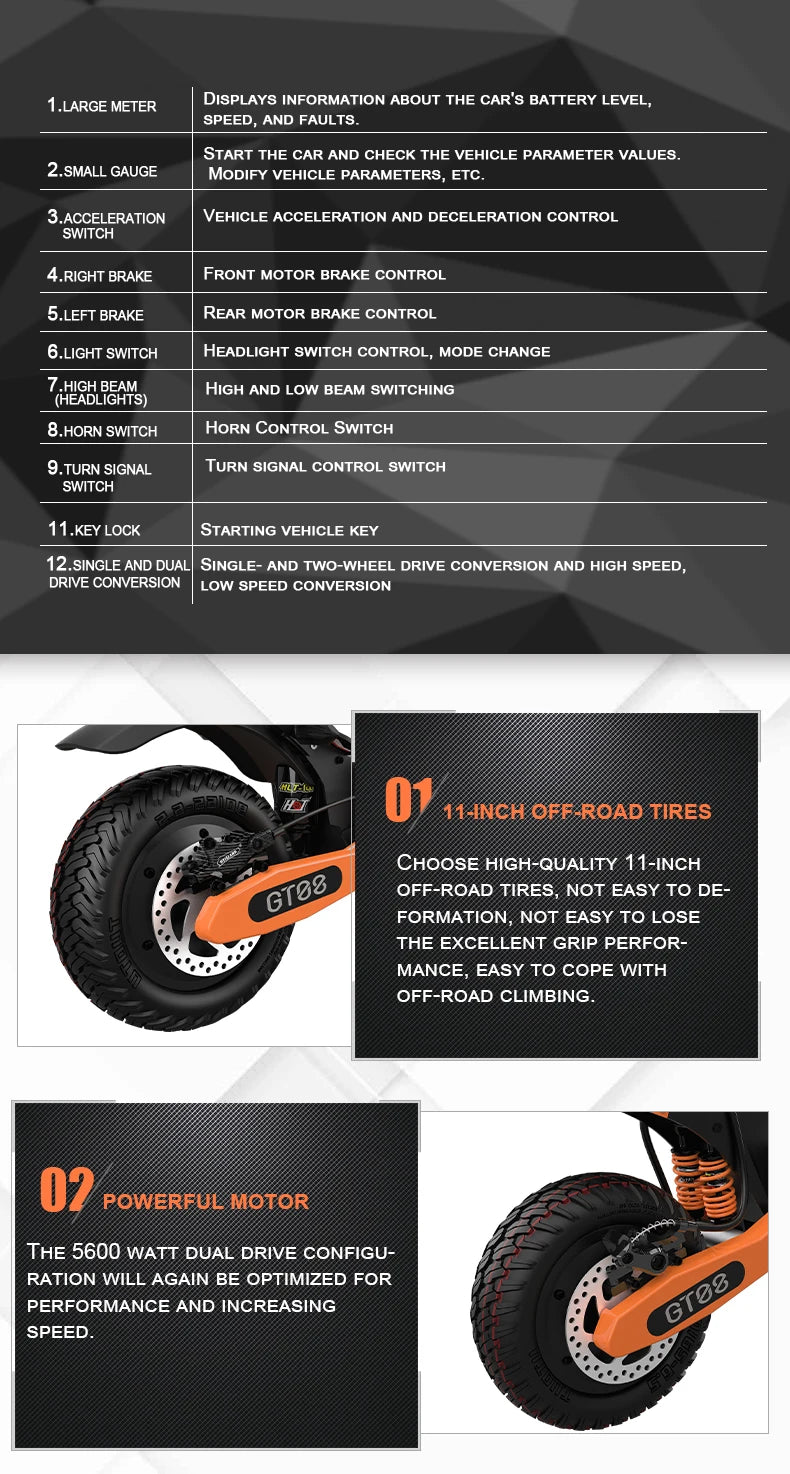 Arwibon 5600W Adult Electric Scooter Dual Motor Top Speed 46MPH,60V27AH, 11-inch Off-Road Tires Sport Folding eScooter with Seat Shopifynow