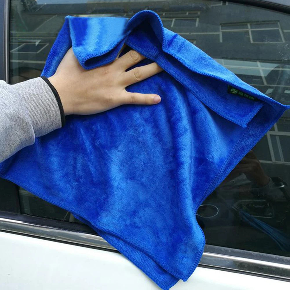 25Pcs Car Cleaning Cloths Thickened Microfiber Fiber Towel Car Cleaning Towel for Auto Valeting Waxing for Detailing Polishing