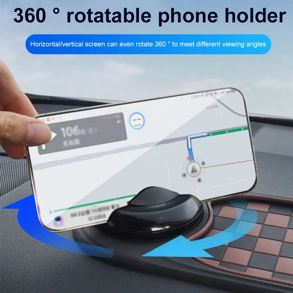 Car Dash Mat Anti Slip Rug with Auto Phone Holder Silicone Dashboard Car Pad Mat for Phones Keys Gadgets Shopifynow