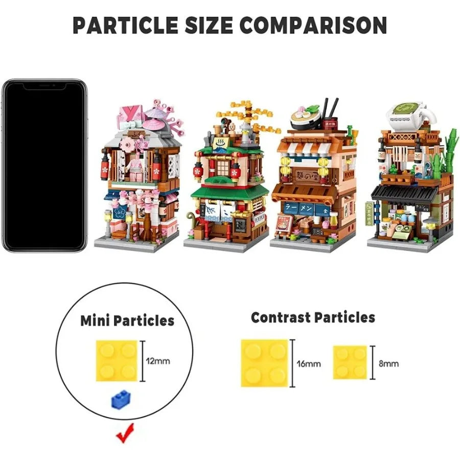 4 PACK Brick Building Set for 2969 PCS Building Blocks Kit Japanese Street Building Toy Set Gift for 615 Years Old Kid and Adul Shopifynow