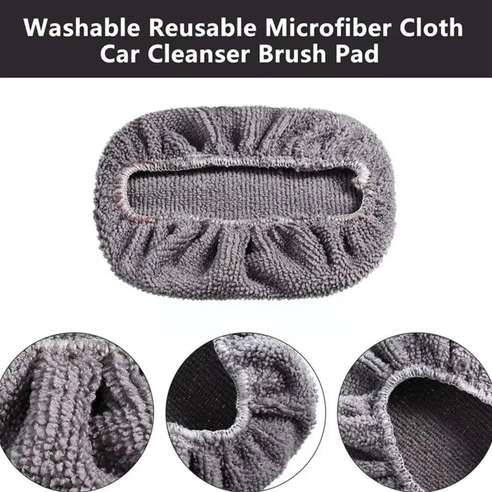 Car Window Cleaner Brush Windshield Cleaner Microfiber Cloth Cleaning Tool with Handle Interior Exterior Auto Glass Wiper Shopifynow