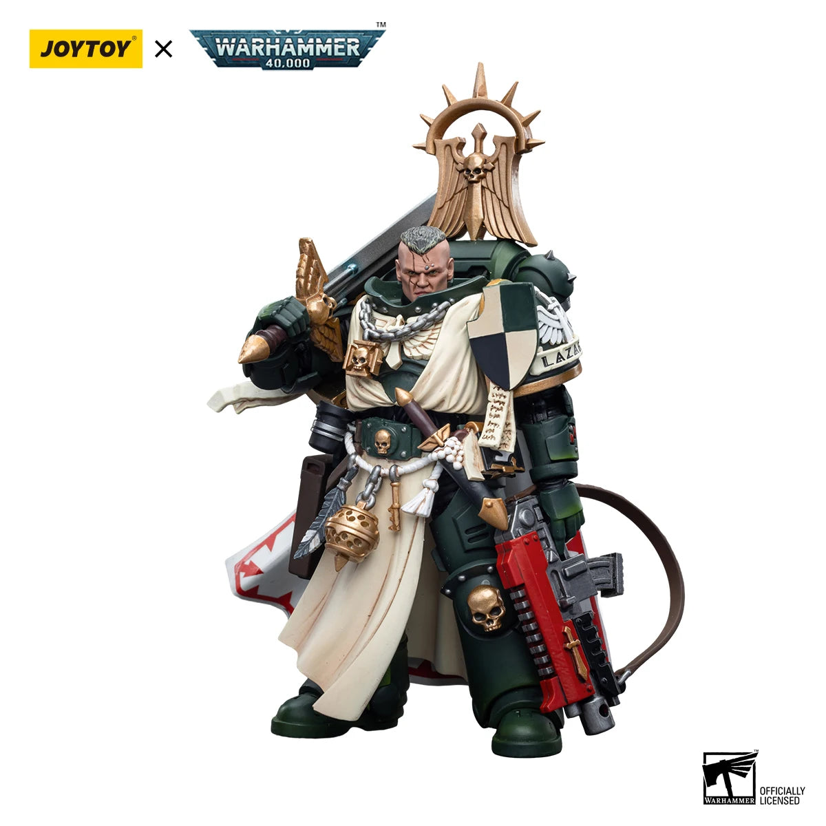 JOYTOY Warhammer 40K 1/18 Action Figure Dark Angels Master Lazarus Anime figures Toys Collection Model Shopifynow