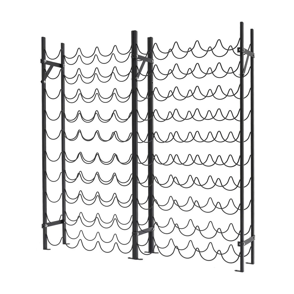 10-Tier Wine Bottle Holders Stand storage Rack Floor Mount Space Saving 100 Bottles Capacity Shopifynow