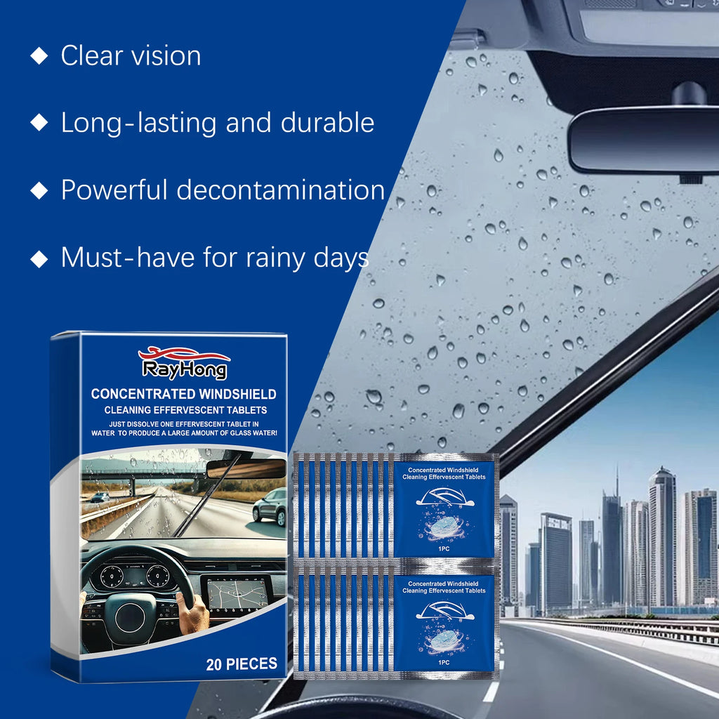 Car Windshield Washer Tablets Effervescent Tablet Concentrated Cleaning Tablets Car Window Cleaner Glass Cleaner