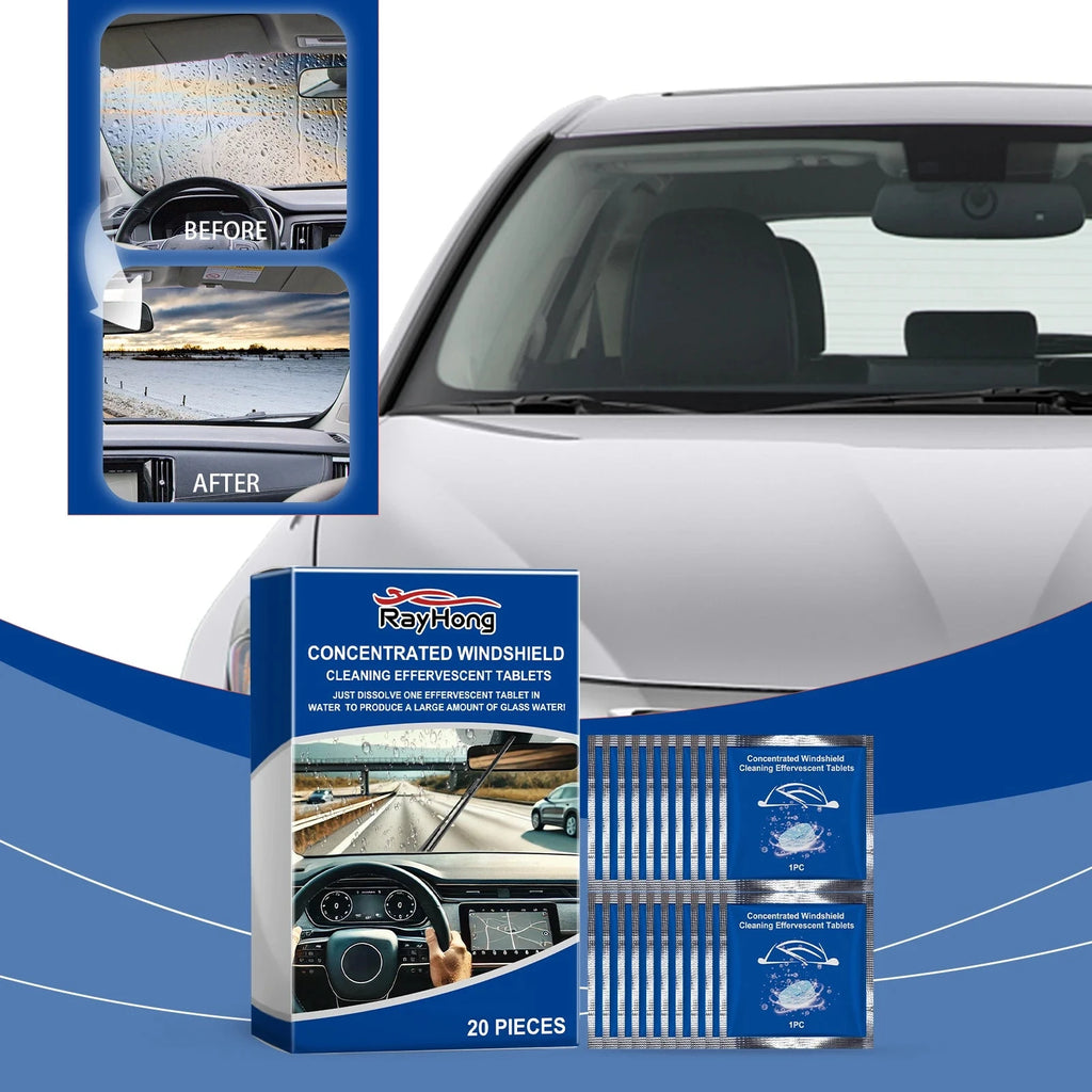 Car Windshield Washer Tablets Effervescent Tablet Concentrated Cleaning Tablets Car Window Cleaner Glass Cleaner Shopifynow