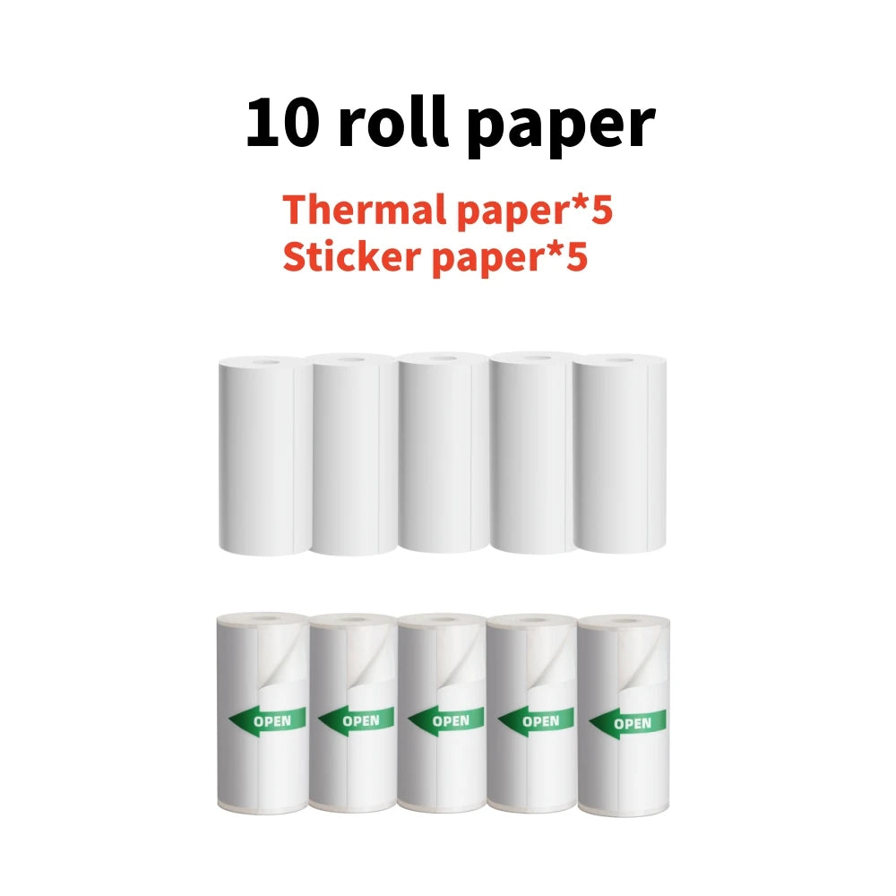 Dolewa D5 Inkless Printing Machine Thermal Printer Label Maker 12-57mm Adjustable Sticker Printer for Code Tag Journal Shopifynow