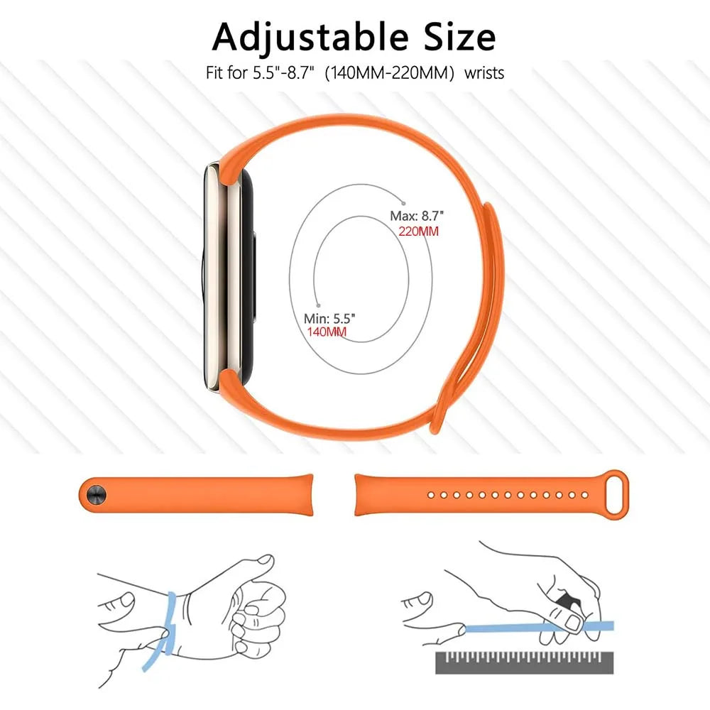 2025 Strap for Xiaomi Mi Band 8/8 NFC Bracelet Silicone Wrist Miband 9 NFC Replacement pulsera correa Sport Strap for Mi Band 9 - Shopifynow