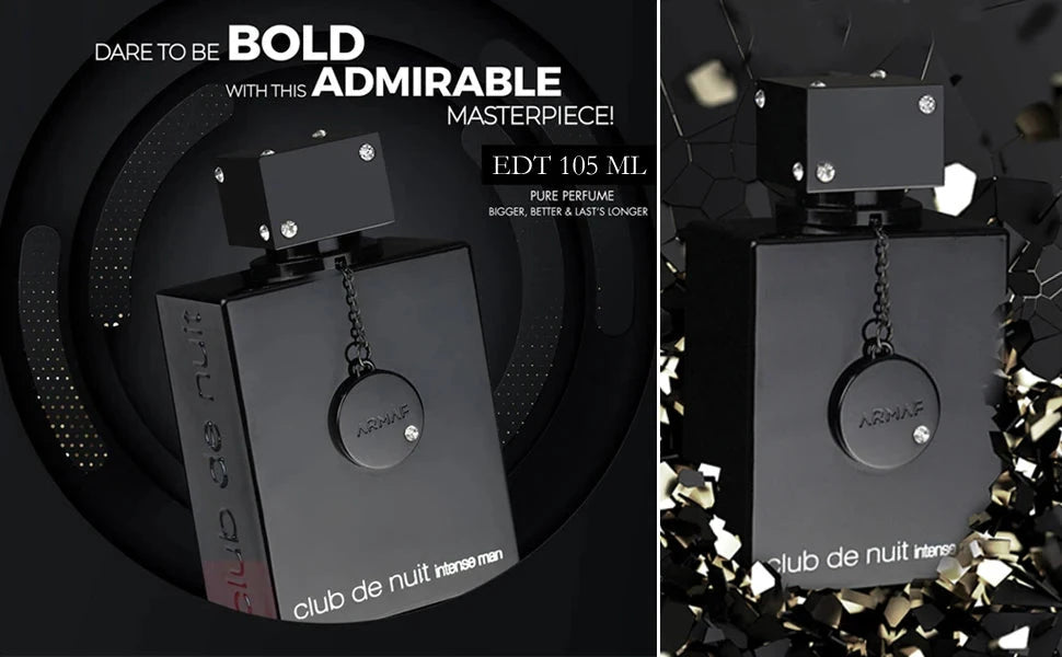 Armaf Club De Nuit Intense Man Eau De Toilette 3.6 Ounce Woody Spicy EDP Perfume Air Type Long Lasting Unisex Cologne Men&Women Shopifynow