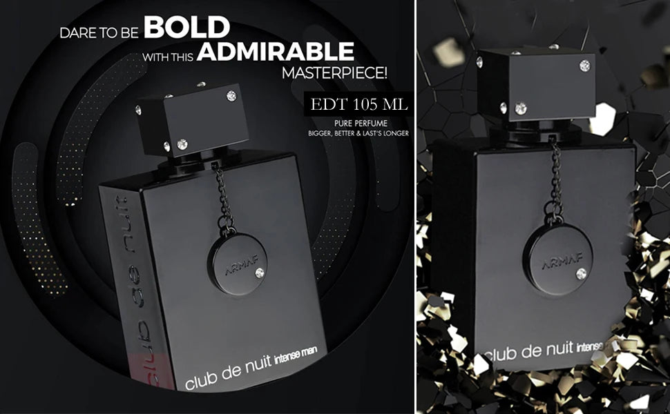 Armaf Club De Nuit Intense Man Eau De Toilette 3.6 Ounce Woody Spicy EDP Perfume Air Type Long Lasting Unisex Cologne Men&Women Shopifynow