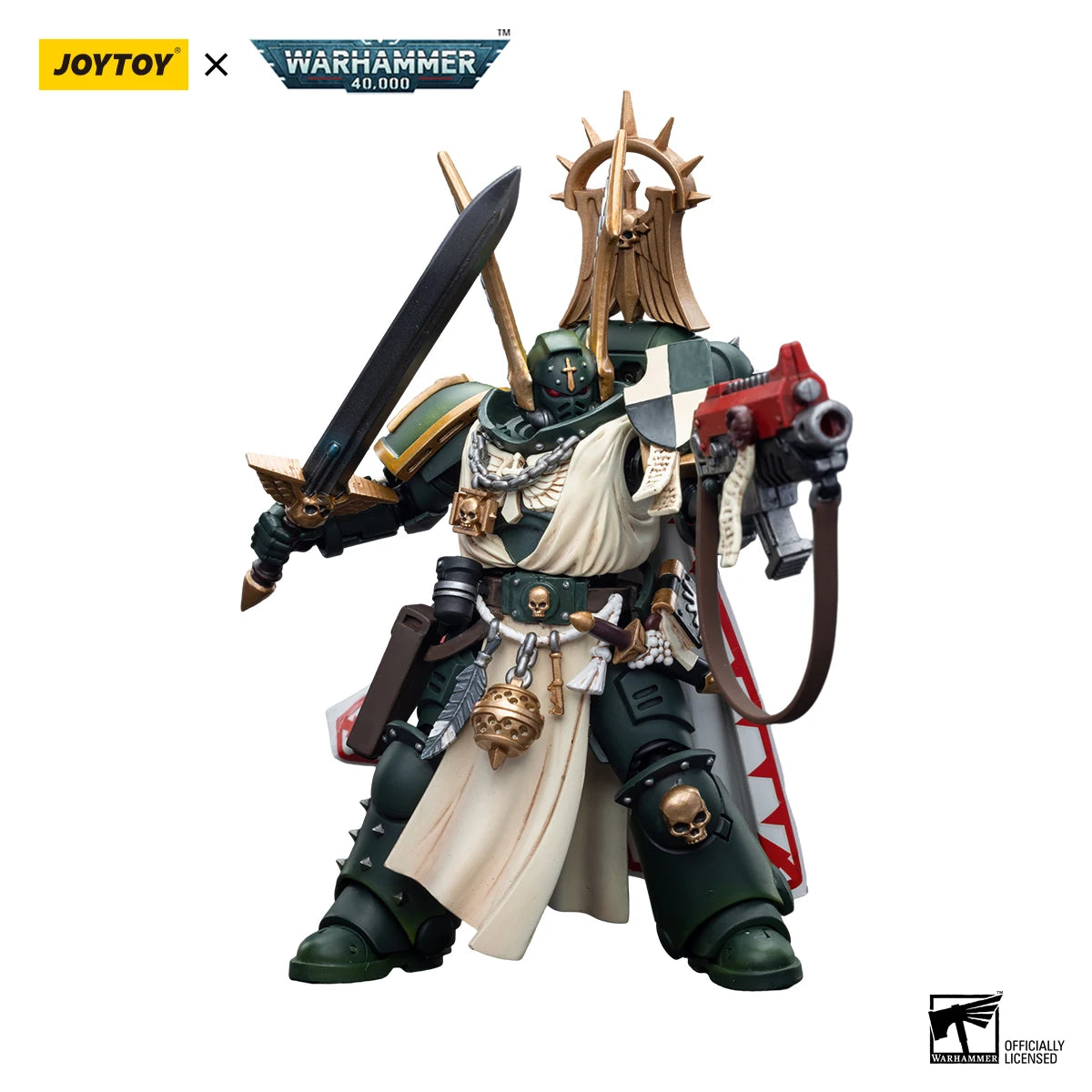 JOYTOY Warhammer 40K 1/18 Action Figure Dark Angels Master Lazarus Anime figures Toys Collection Model Shopifynow